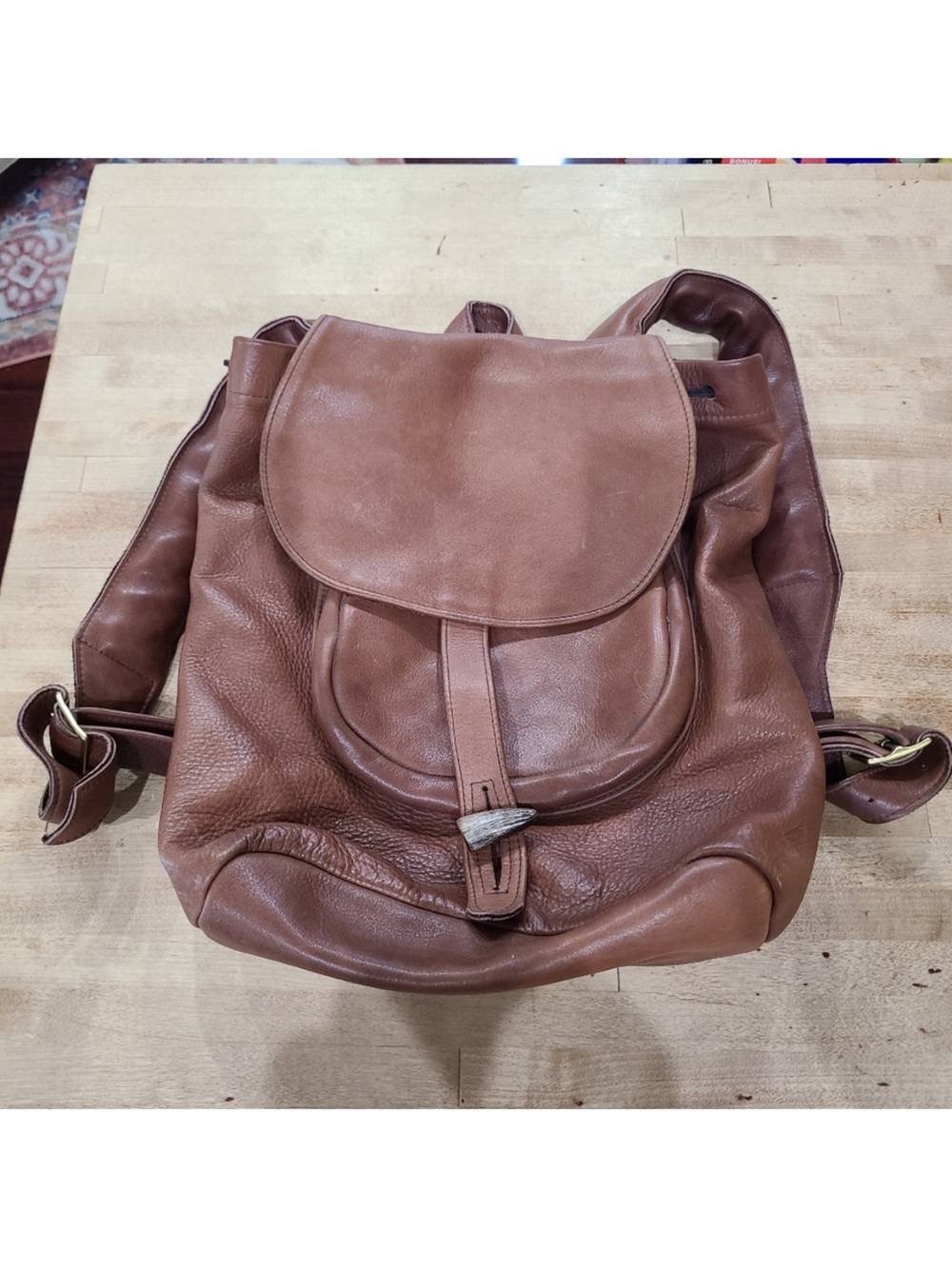 Dry Creek Leather Brown handmade Leather Backpack